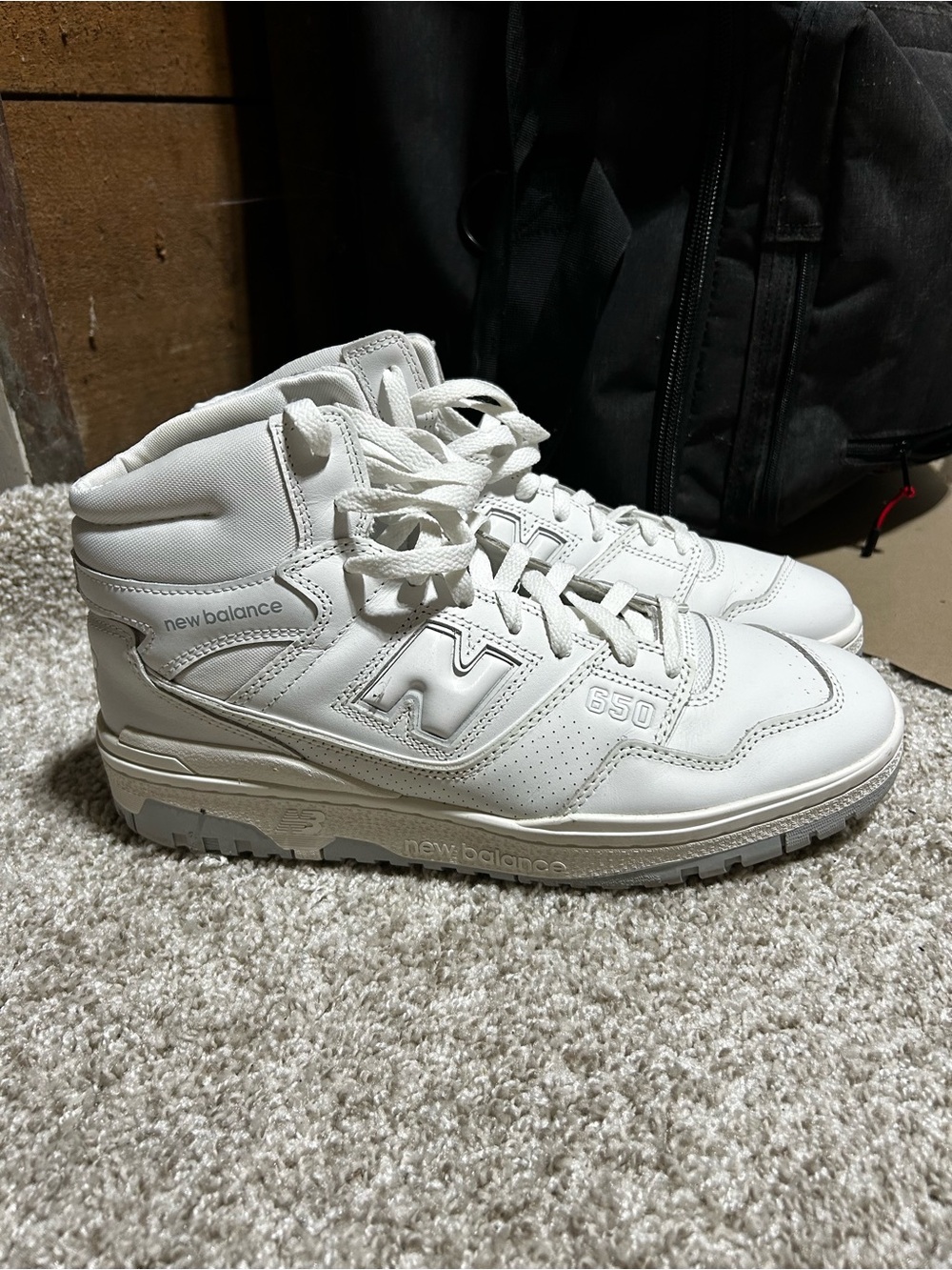 New Balance 650 High-Top Sneakers in White